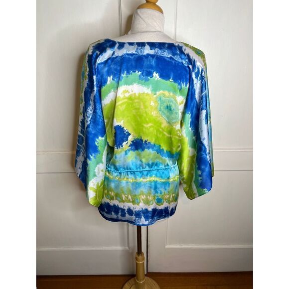 ❤️Chaps Blue tie dye tunic blouse - Picture 5 of 6